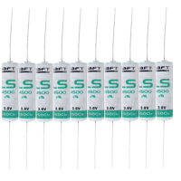 10 stuks: Saft LS14500 / LS14500CNA / AA batterijen met axiaal soldeerdraad (3.6 V, 2600 mAh, Li-SOCI2) ASA02506