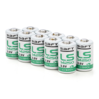 Saft Aanbieding: 10 x Saft LS14250 / 1/2 AA batterij (3.6V, 1200 mAh, Li-SOCl2)  ASA02192