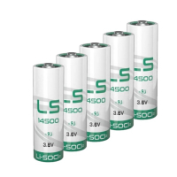 5x Saft LS14500 batterijen
