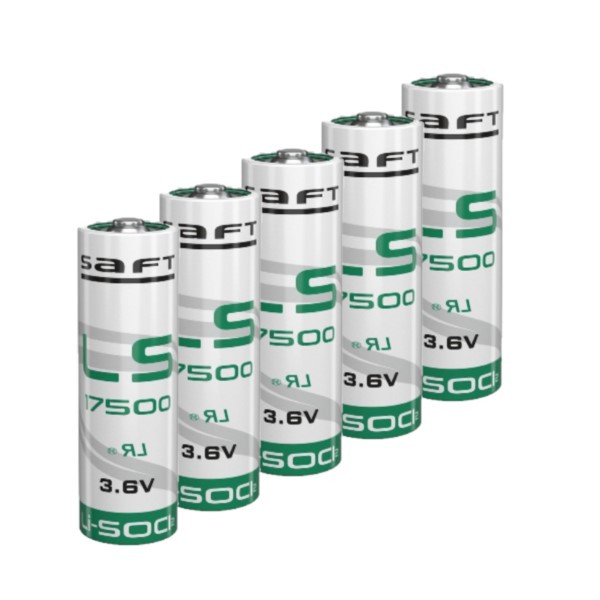Saft Aanbieding: 5 x Saft LS17500 / A batterij (3.6V, 3600 mAh, Li-SOCl2)  ASA02321 - 1