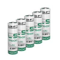 Saft Aanbieding: 5 x Saft LS17500 / A batterij (3.6V, 3600 mAh, Li-SOCl2)  ASA02321