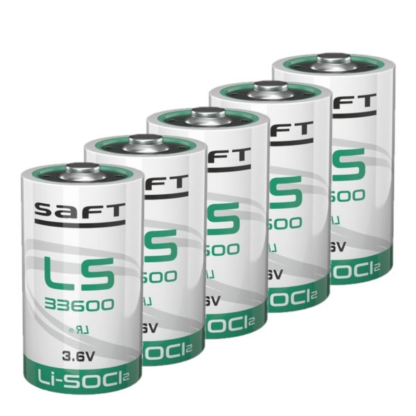Saft Aanbieding: 5 x Saft LS33600 / D batterij (3.6V, 17000 mAh, Li-SOCl2)  ASA02348 - 1