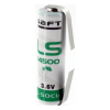 Saft LS14500 / AA batterij met soldeerlippen (3.6 V, 2600 mAh, Li-SOCl2)