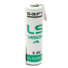 Saft LS14500 / AA batterij met soldeerlippen (3.7 V, 2600 mAh, Li-SOCl2)  ASA02051