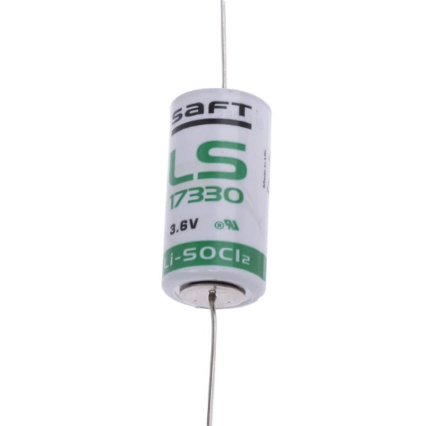 Saft LS17330-CNA batterij met soldeerlippen Axiaal (3.6V, 2100 mAh, Li-SOCl2) ASA02275 - 1