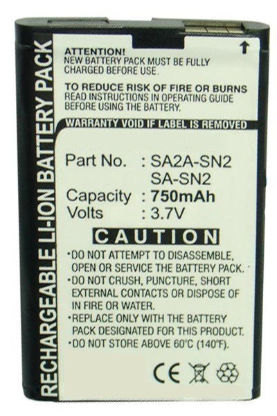 Sagem SA-SN2 / SA2A-SN2 accu (750 mAh, 123accu huismerk)  ASA00211 - 1