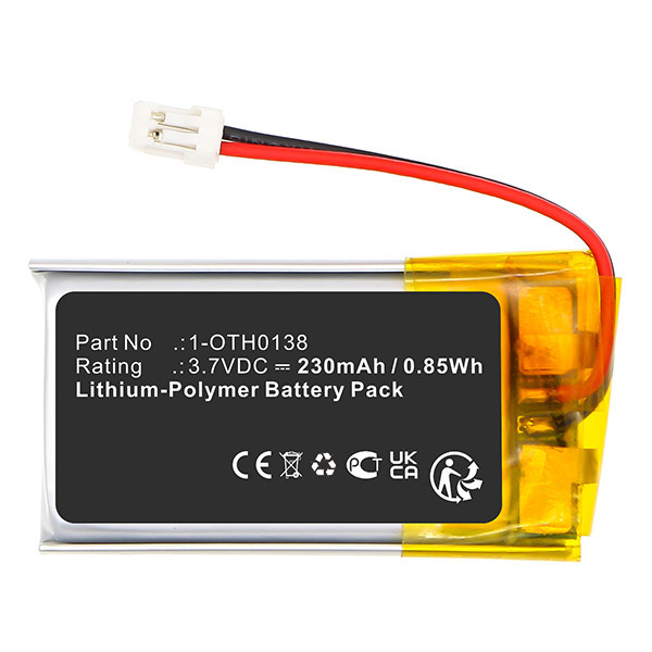 Samson 1-OTH0138 /  501630 accu (3.7 V, 230 mAh, 123accu huismerk) ASA02473 - 3
