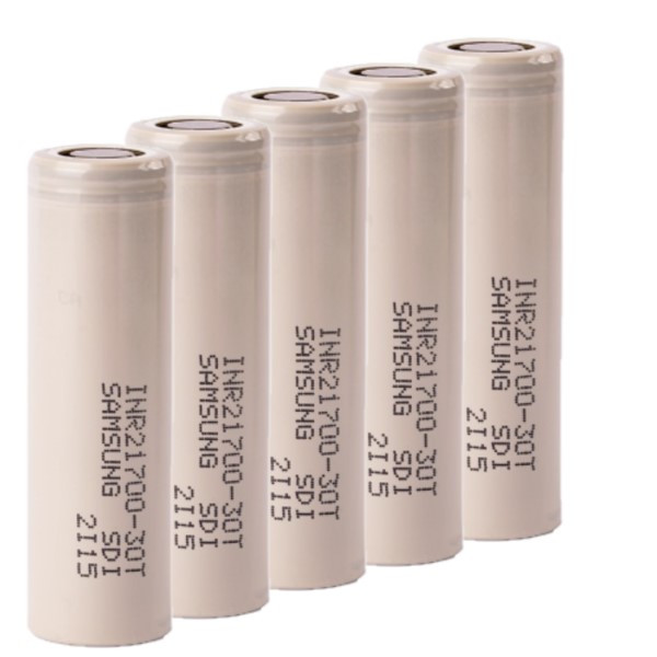 5 stuks Samsung INR21700-30T Li-ion batterijen (3.6V, 3000 mAh, 35A) ASA02309 - 1