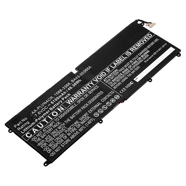 Samsung AA-PLVN4CR / BA43-00366A accu (7.6 V, 6100 mAh, 123accu huismerk)  ASA02108 - 1