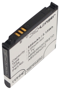 Samsung AB533640FZ / AB963640FZBSTD accu (850 mAh, 123accu huismerk)  ASA00261