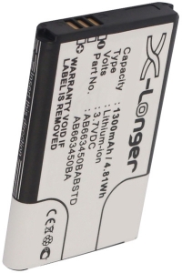 Samsung AB663450BA / AB663450BABSTD accu (1300 mAh, 123accu huismerk)  ASA00180