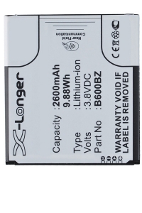 Samsung B600BZ accu (3.7 V, 2600 mAh, 123accu huismerk)  ASA01044