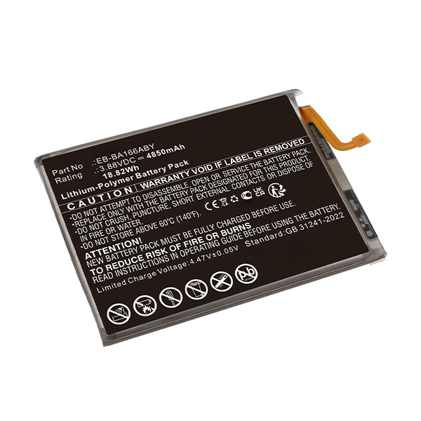 Samsung EB-BA166ABY accu (3.88 V, 4850 mAh, 123accu huismerk) ASA02436 - 1