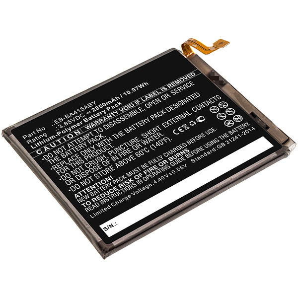 Samsung EB-BA415ABY / GH82-22861A accu (3.8 V, 3400 mAh, 123accu huismerk)  ASA02113 - 1