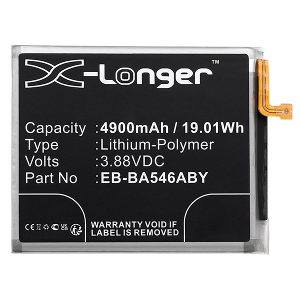 Samsung EB-BA546ABY / GH82-31469A accu (3.88V, 4900 mAh, 123accu huismerk)  ASA02328 - 2