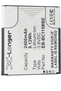 Samsung EB-BC115BBC / EB-BC115BBE accu (2000 mAh, 123accu huismerk)  ASA00987