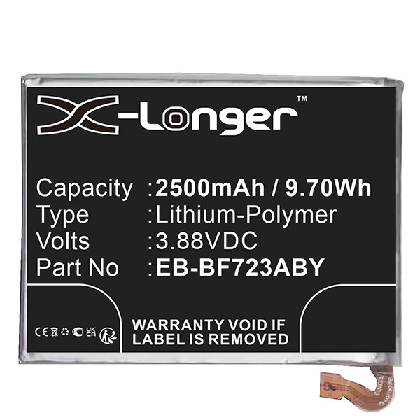 Samsung EB-BF723ABY / GH82-29434A accu (3.88 V, 2500 mAh, 123accu huismerk)  ASA02362 - 1