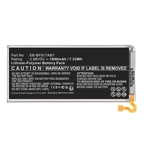 Samsung EB-BF917ABY accu (3.88 V, 1890 mAh, 123accu huismerk) ASA02468 - 1