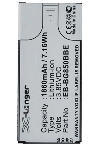 Samsung EB-BG850BBC / EB-BG850BBE accu (1860 mAh, 123accu huismerk)  ASA01177 - 1