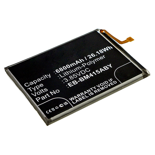 Samsung EB-BM415ABY accu (3.8 V, 6800 mAh, 123accu huismerk)  ASA02146 - 1