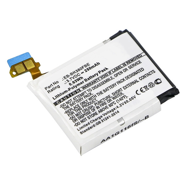 Samsung EB-BR380FBE accu (3.7 V, 250 mAh, 123accu huismerk)  ASA01787 - 1