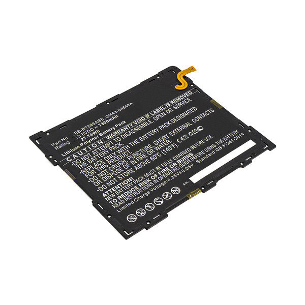 Samsung EB-BT595ABE / GH43-04840A accu (3.8 V, 7300 mAh, 123accu huismerk)  ASA02025 - 1