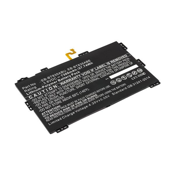 Samsung EB-BT835ABE / EB-BT835ABU accu (3.8 V, 7300 mAh, 123accu huismerk)  ASA02020 - 1