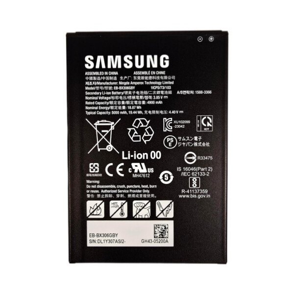 Samsung EB-BX306GBY / GH43-05200A accu (3.85 V, 4900 mAh, origineel) ASA02496 - 1