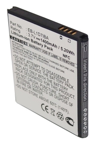 Samsung EB-L1D7IBA accu (3.7 V, 1400 mAh, 123accu huismerk)  ASA00345