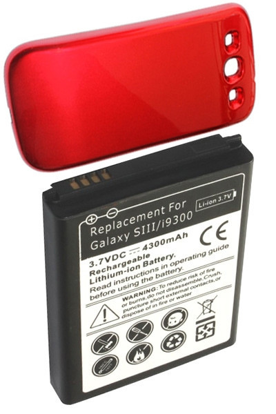 Samsung EB-L1G6LLU / EB-L1G6LLUC / EB-L1G6LLK accu rood (4300 mAh, 123accu huismerk)  ASA00417 - 1