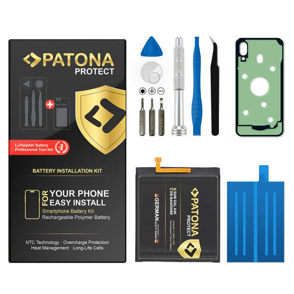 Samsung Galaxy A40 / SM-A405 / EB-BA405ABE accu met toolkit (3.85 V, 3000 mAh, PATONA) ASA02535 - 1