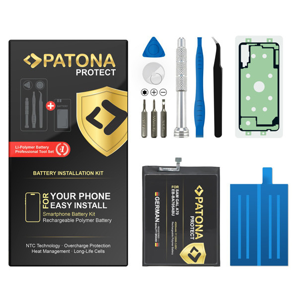 Samsung Galaxy A70 / EB-BA705ABU accu met toolkit (3.85 V, 4500 mAh, PATONA) ASA02532 - 1