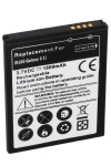 Samsung Galaxy S2 / EB-F1A2GBU / EB-F1A2GBUCSTD accu (3.7 V, 1800 mAh, 123accu huismerk)