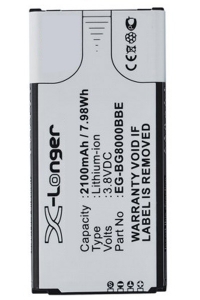Samsung Galaxy S5 mini standaard capaciteit accu (2100 mAh, 123accu huismerk)  ASA01049