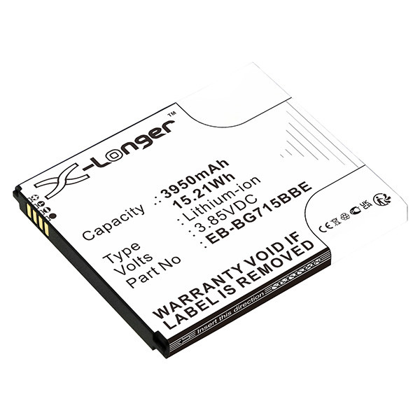Samsung Galaxy Xcover Pro / EB-BG715BBE / GH43-04993A accu (3.85 V, 3950 mAh, 123accu huismerk) ASA02224 - 1
