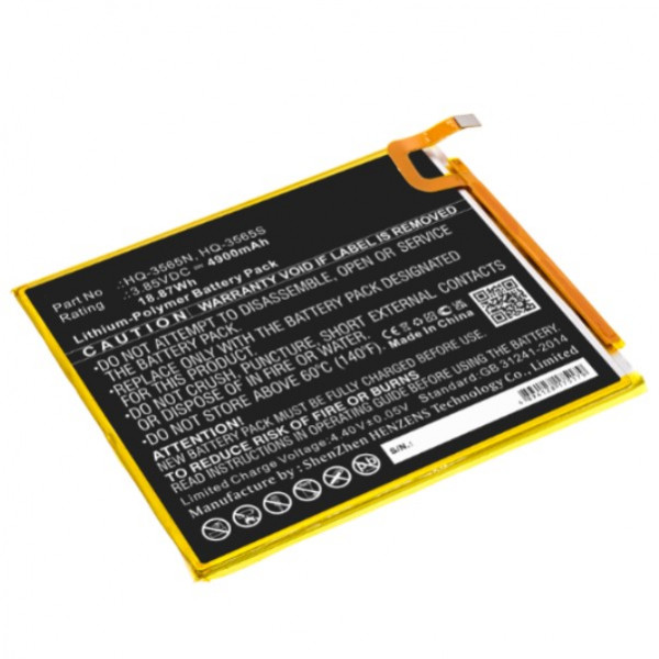 Samsung HQ-3565N / HQ-3565S accu (3.85 V, 4900 mAh, 123accu huismerk)  ASA02226 - 1