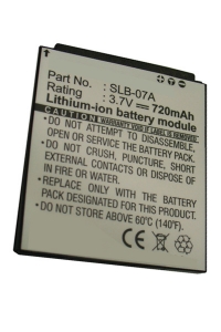 Samsung SLB-07A accu (720 mAh, 123accu huismerk)  ASA00056