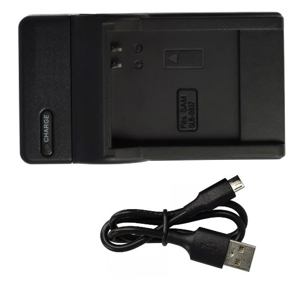 Samsung SLB-0937 Micro-USB oplader (4.2V, 0.5A, 123accu huismerk) ASA00040 - 1