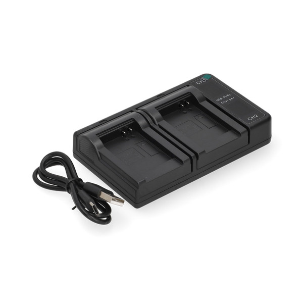 Samsung SLB-10A / SLB-11A USB-C double slot oplader (4.2V, 0.7A, 123accu huismerk) ASA02451 - 1