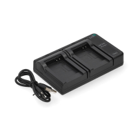 Samsung SLB-10A / SLB-11A USB-C double slot oplader (4.2V, 0.7A, 123accu huismerk) ASA02451