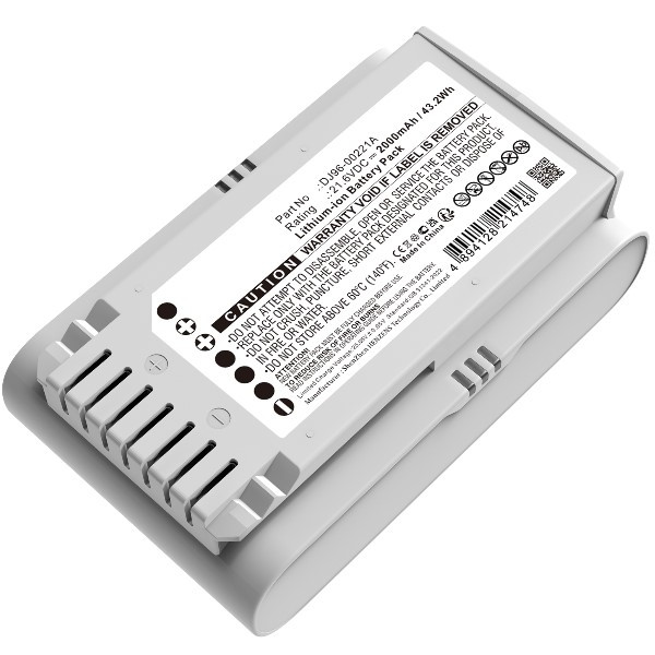 Samsung VCA-SBT90E / DJ96-00221A accu wit (21.6 V, 2.0 Ah, 123accu huismerk)  ASA02437 - 1