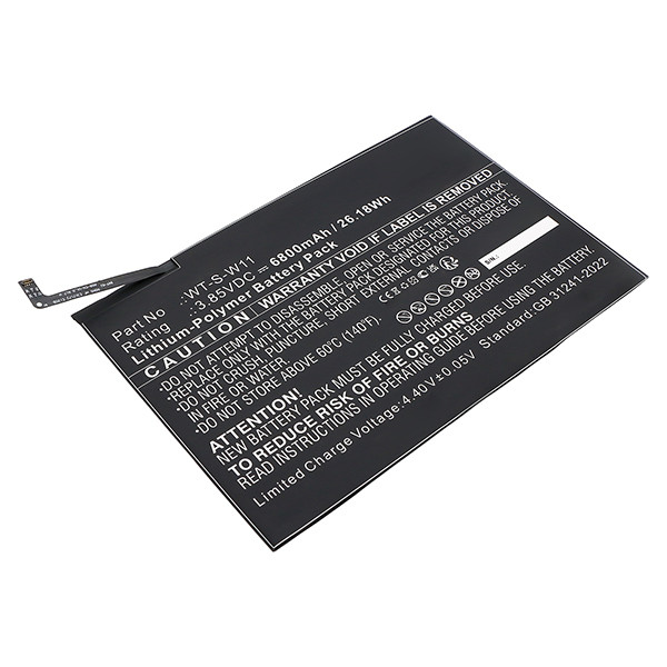 Samsung WT-S-W11 accu (3.85 V, 6800 mAh, 123accu huismerk) ASA02457 - 1