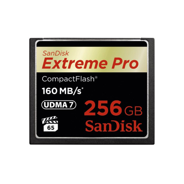 SanDisk Extreme Pro Compact Flash geheugenkaart class 10 - 256GB  ASA01976 - 1