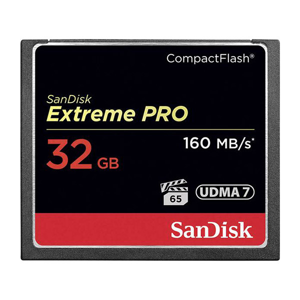 SanDisk Extreme Pro Compact Flash geheugenkaart class 10 - 32GB  ASA01972 - 1
