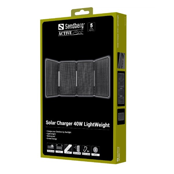 Sandberg Solar Charger 40W lightweight ASA02466 - 6