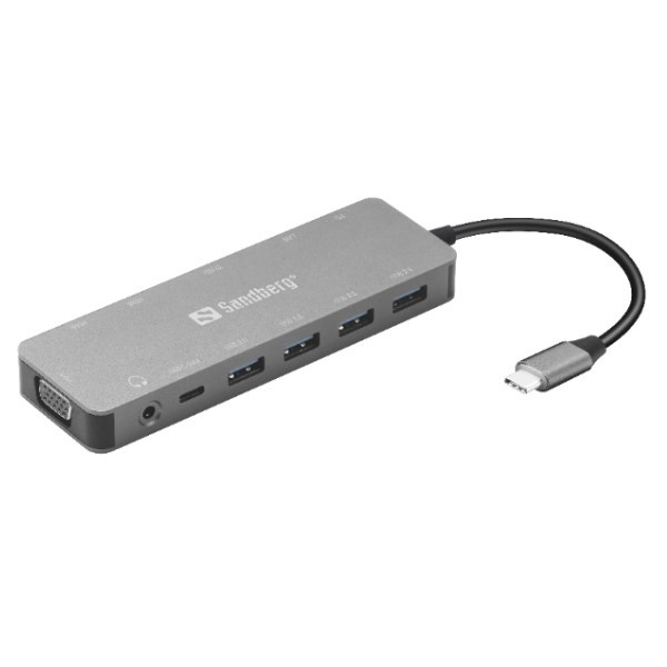 Sandberg USB-C 13 in 1 Travel Dock  ASA02369 - 1