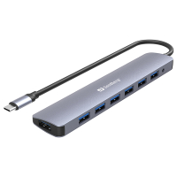 Sandberg USB-C to 7 x USB 3.0 Hub  ASA02384