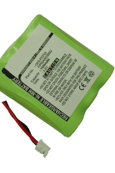Sanik 3SNAA60SJ1 / 3SNAA80SJ1 / GP60AAS2BMJ accu (1500 mAh, 123accu huismerk)  ASA00888 - 1