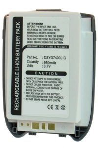 Sanyo CSYO7400LIO accu (950 mAh, 123accu huismerk)  ASA00132