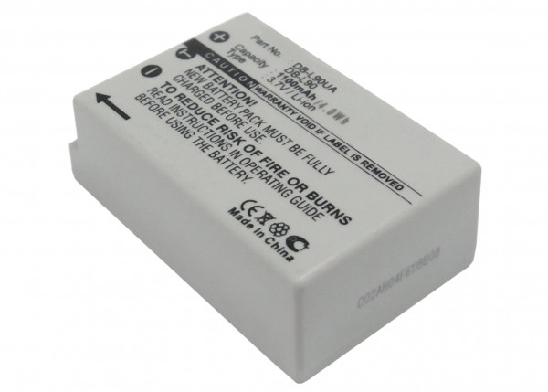 Sanyo DB-L90 / DB-L90UA accu (3.7 V, 1100 mAh, 123accu huismerk)  ASA00963 - 1